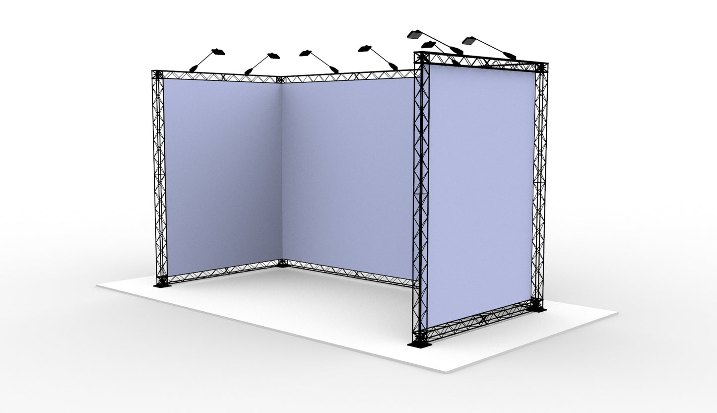 U-stand 400x200x250 cm. (LxBxH)