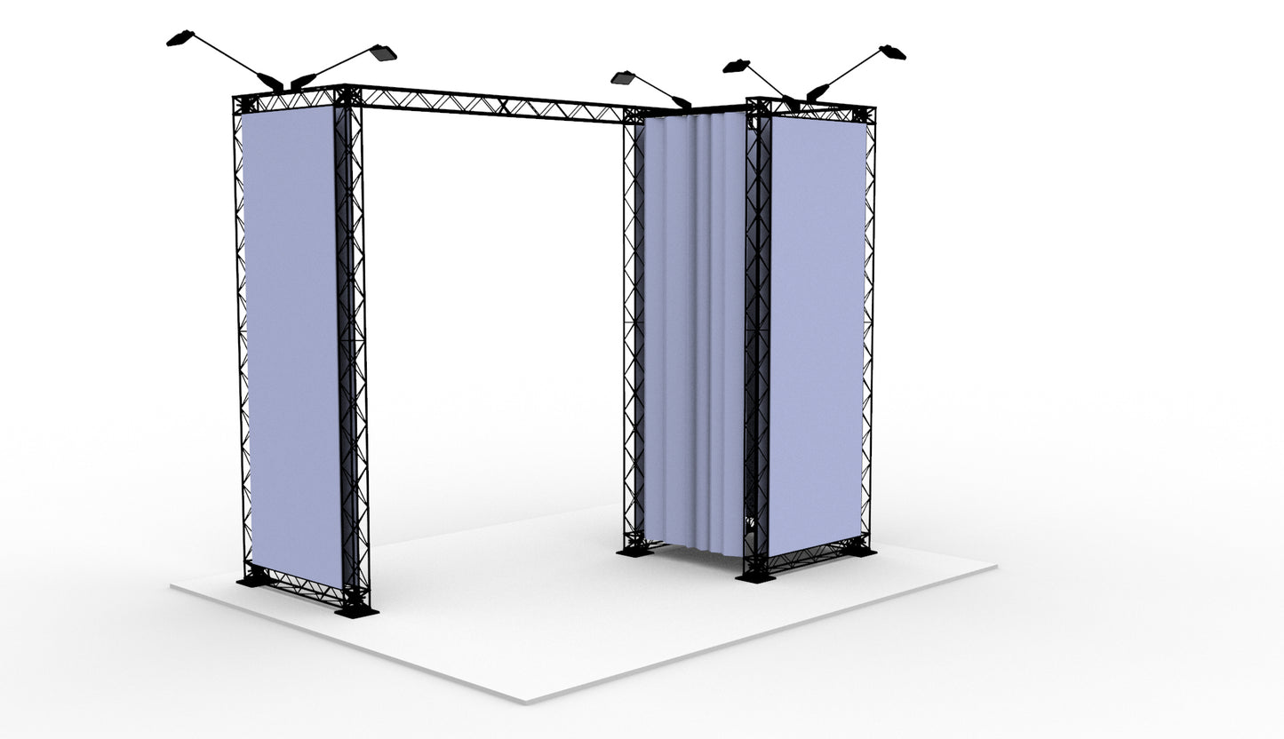 Shop-in-shop 190x290x250 cm. (LxBxH)