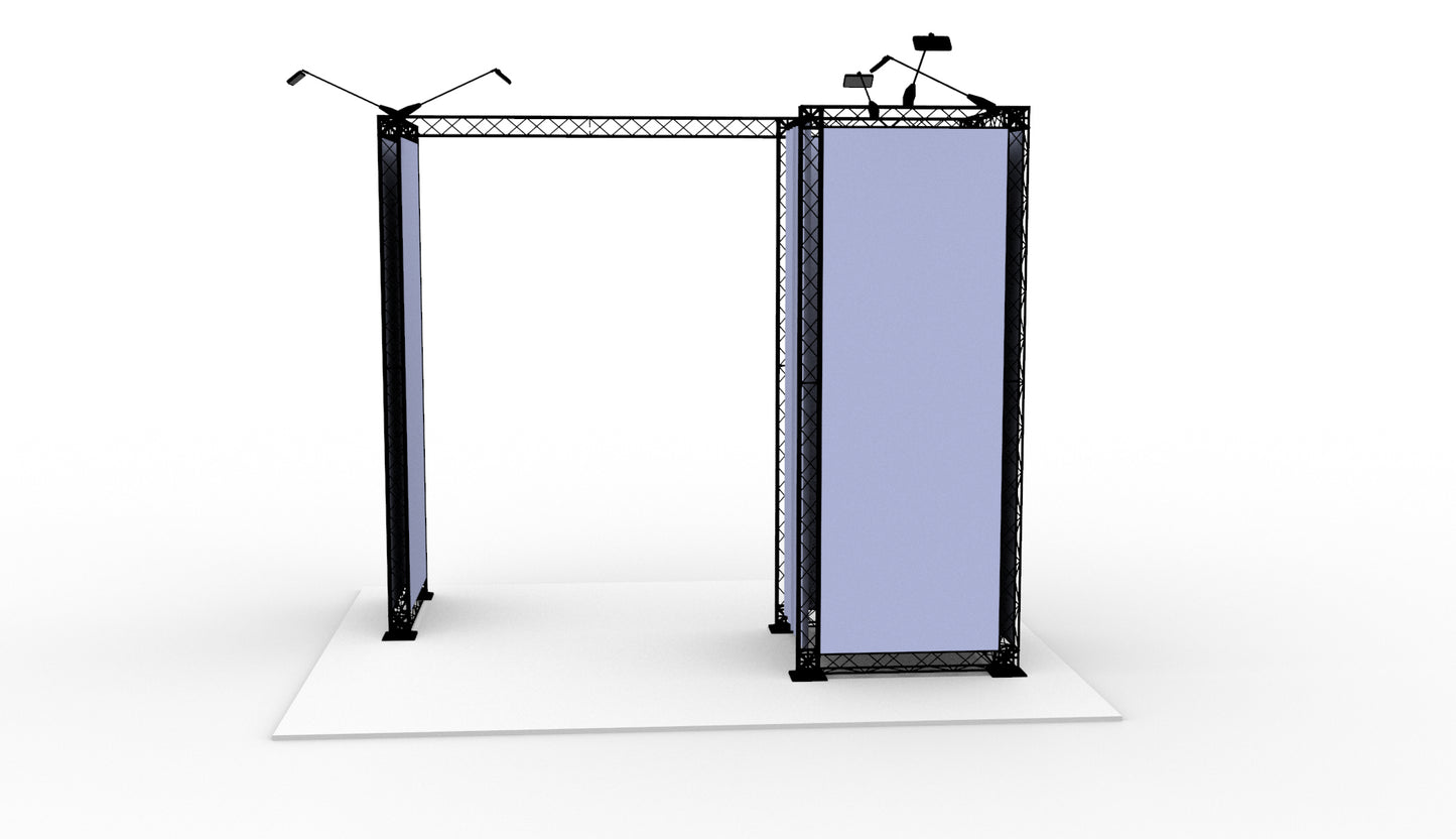 Shop-in-shop 190x290x250 cm. (LxBxH)
