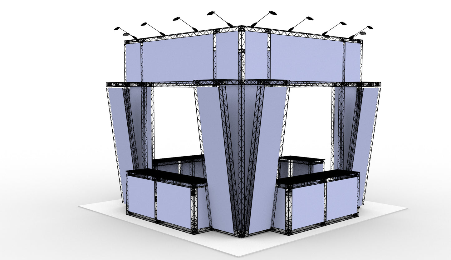 500x500x400 cm. stand (LxBxH)