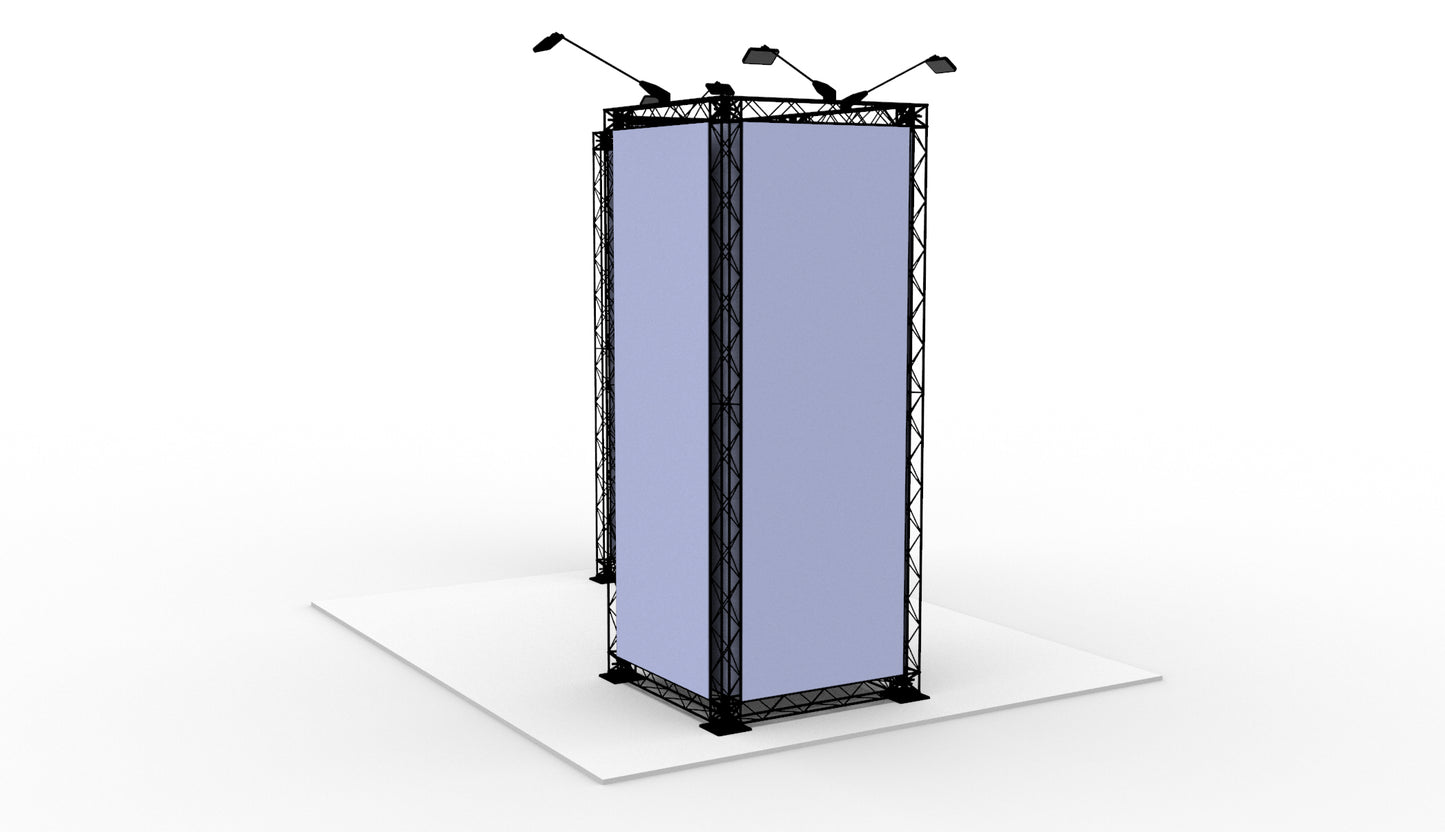 Shop-in-shop 190x290x250 cm. (LxBxH)