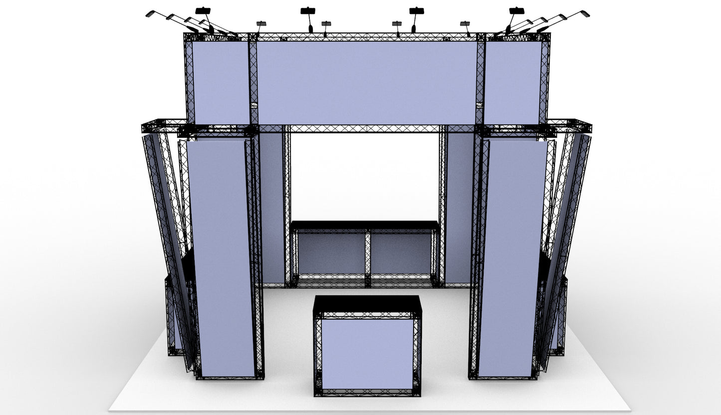 500x500x400 cm. stand (LxBxH)