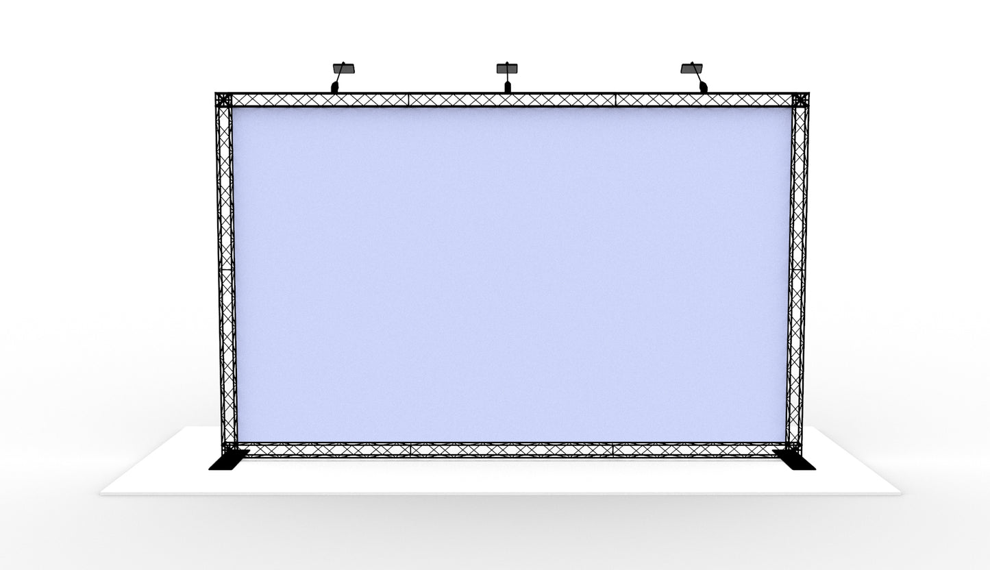 Bagvæg 400x250 cm. (BxH)