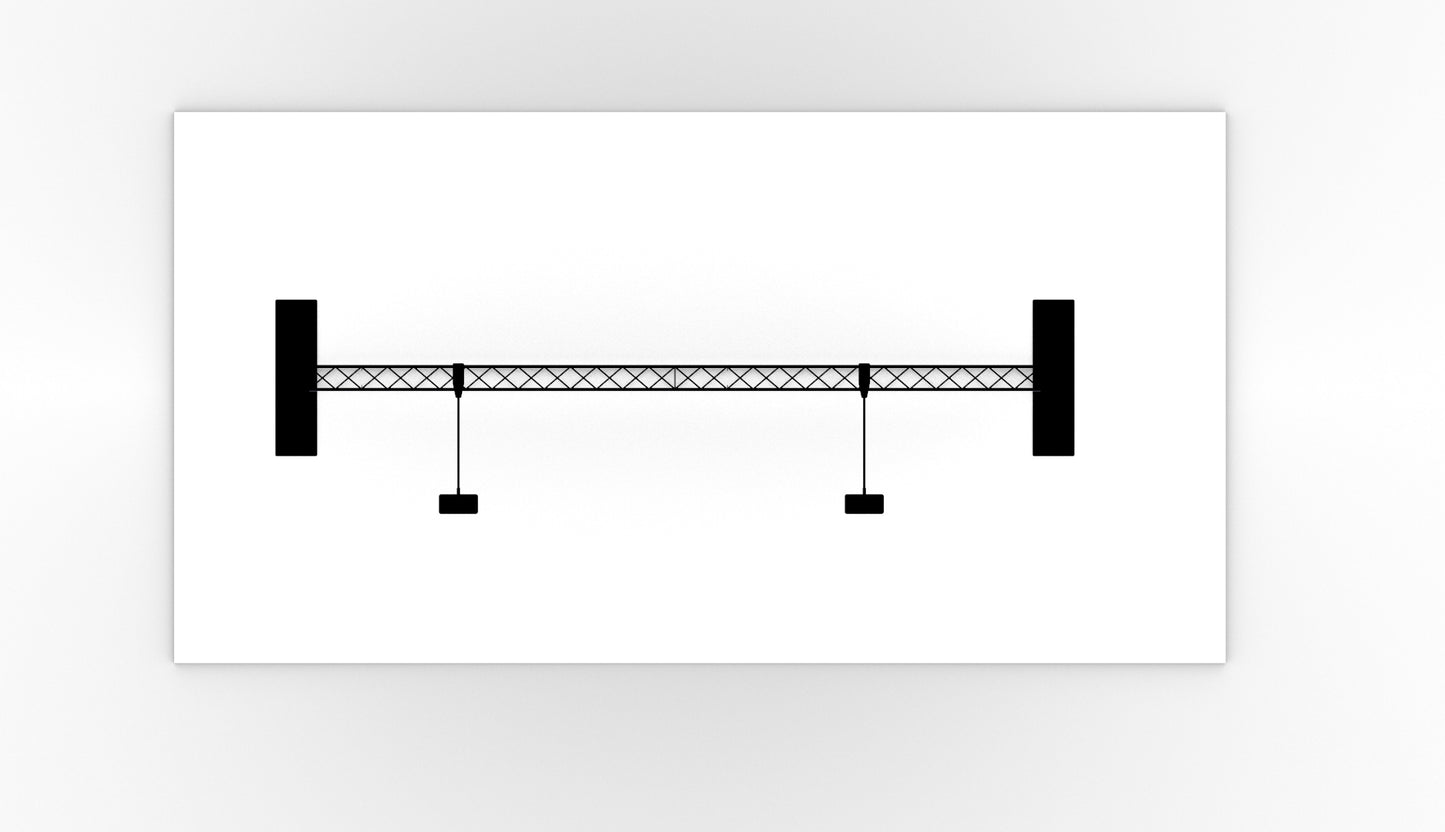 Bagvæg 300x250 cm. (BxH)