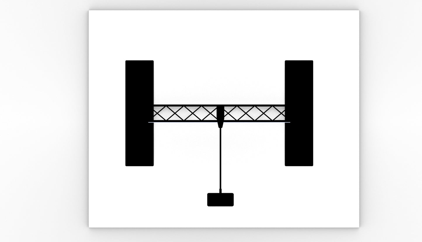 Bagvæg 100x250 cm. (BxH)