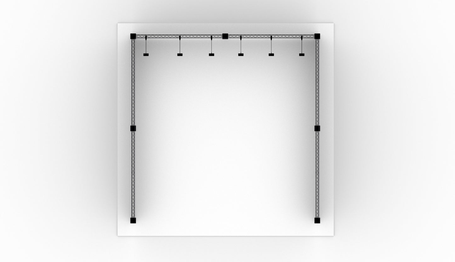 Shop-in-shop 530x520x200 cm. (LxBxH)