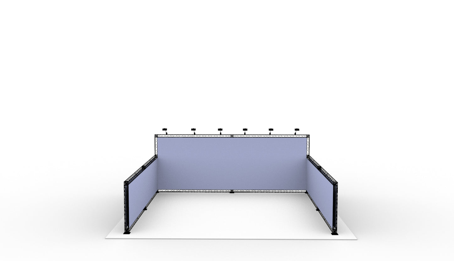 Shop-in-shop 530x520x200 cm. (LxBxH)