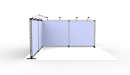 L-stand 500x500x250 cm. (LxBxH)