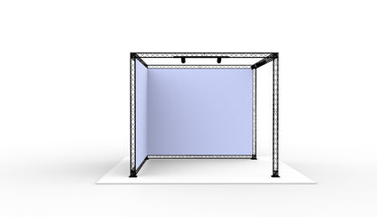 L-stand 300x300x250 cm. (LxBxH)