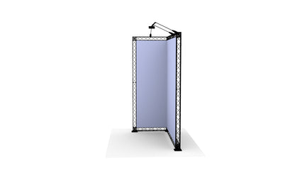 L-stand 200x100x250 cm. (LxBxH)