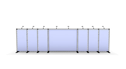 Bagvæg 980x250 cm. (BxH)