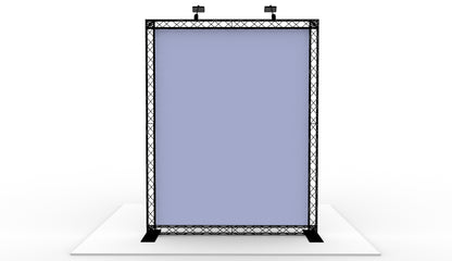 Bagvæg 200x250 cm. (BxH) med bord