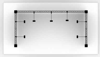 U-stand 400x200x250 cm. (LxBxH)