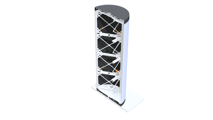 Messebord ø400 sort, h=110cm